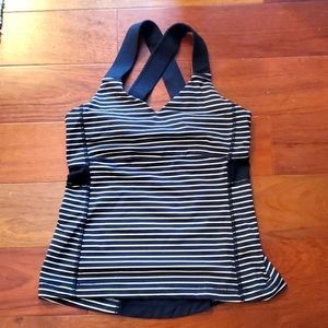 Lululemon striped bra top